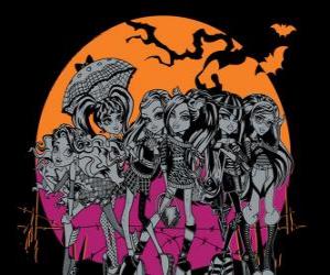пазл Monster High ночь на Хэллоуин